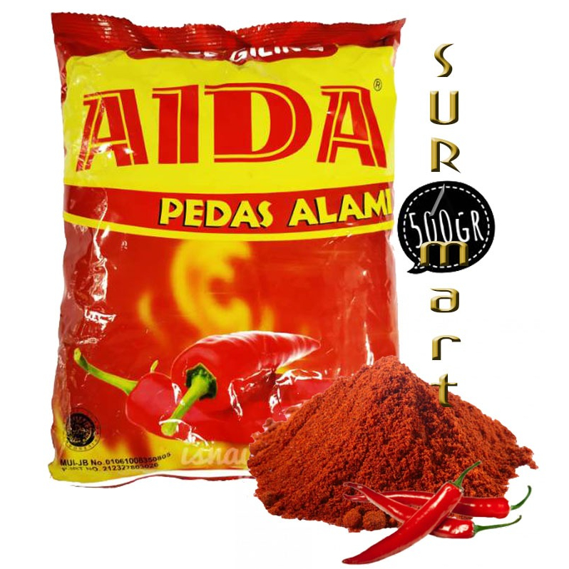 

(500 gr) AIDA Cabai Bubuk Halus Bumbu Tabur Toping Makanan