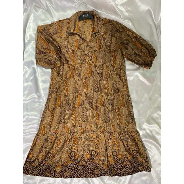 Preloved Dress Batik | Dress Batik Wanita | Rok Batik | Dress Midi Batik | Midi Dress Batik | Batik 