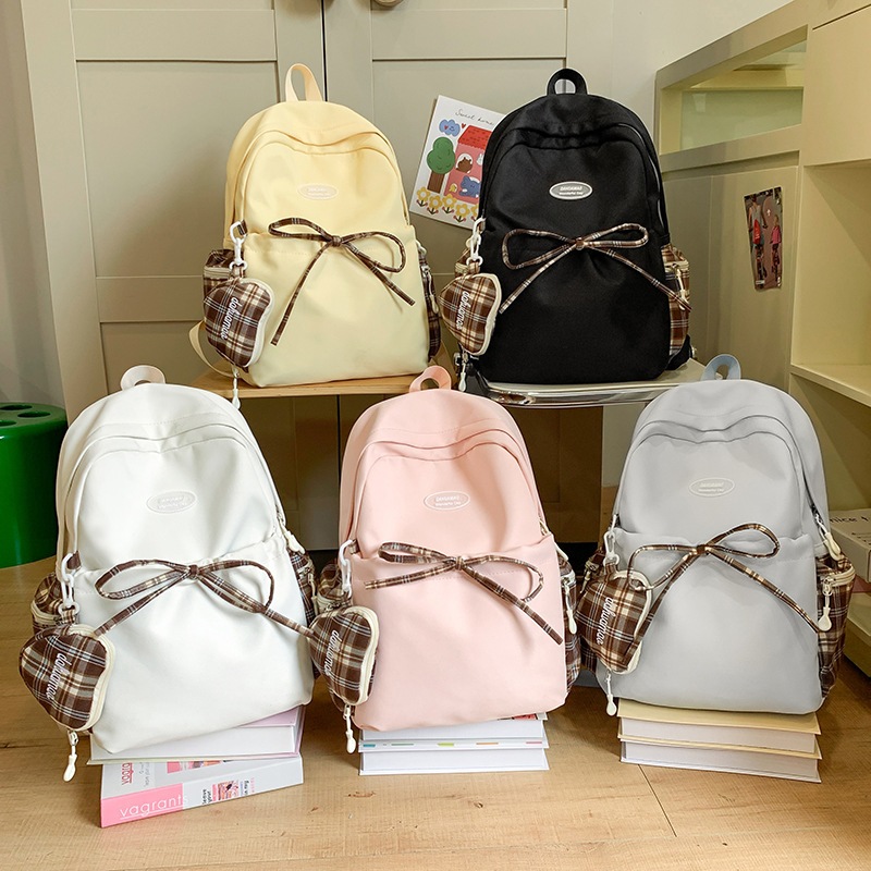 COD Tas Ransel Wanita dasi kupu-kupu Korean Backpack Polos Baby Bag Baru Tas Ransel eiger Anak Sekol