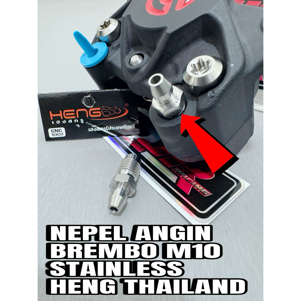 NEPEL ANGIN M10 KALIPER REM BREMBO stainless original HENG Thailand