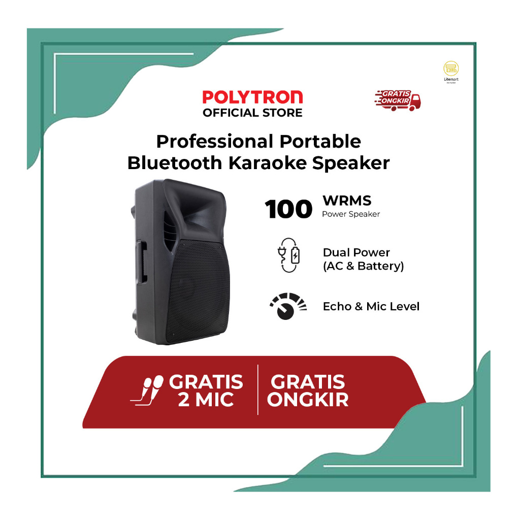POLYTRON SPEAKER PORTABLE 15" PAS-PRO15F5