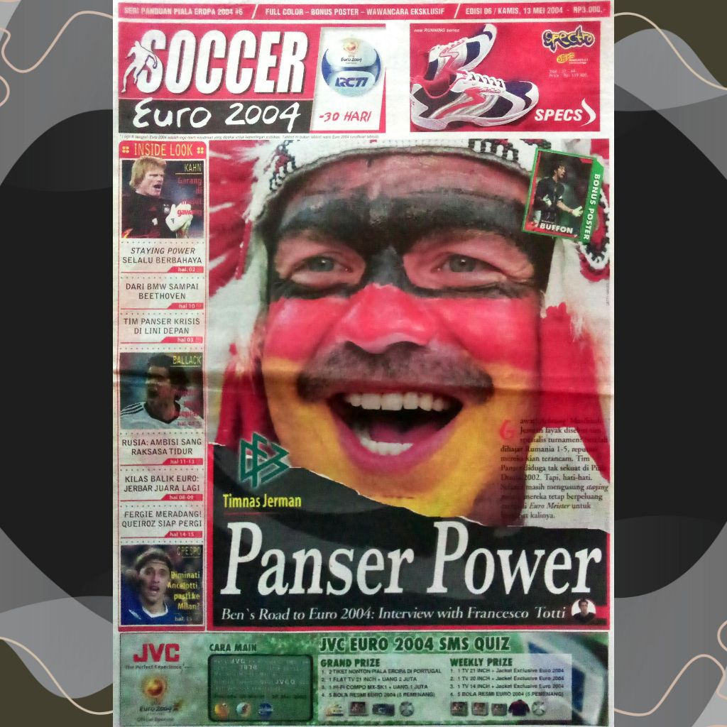 Tabloid Soccer Edisi EURO 2004 Timnas Jerman _ No. 6 _ 13 Mei 2004