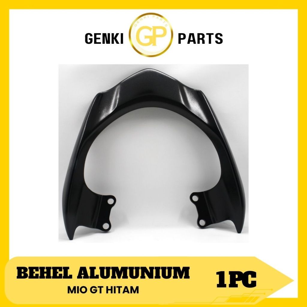 GENKI-PARTS/BEHEL-ALUMUNIUM/ALUMINIUM/PEGANGAN/TANGAN/BELAKANG/MOTOR/YAMAHA-MIO-GT/HITAM/GRADE-ORI