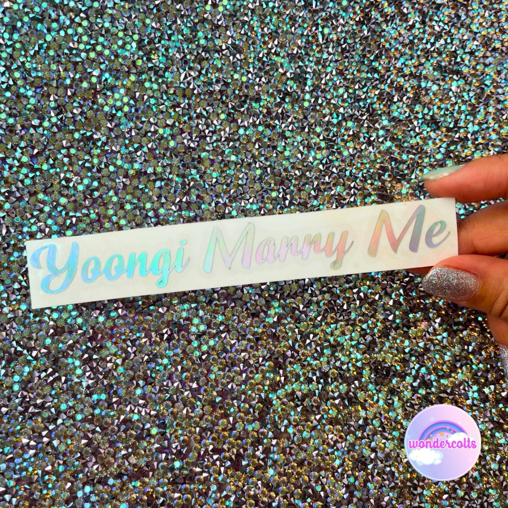 

STICKER YOONGI MARRY ME ARMY BOMB LIGHTSTICK KPOP
