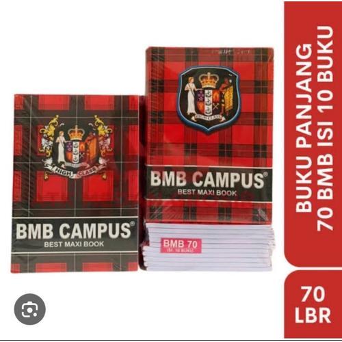 

[ 10 PCS ] BUKU TULIS BMB CAMPUS 70 LEMBAR PANJANG / MOTIF RANDOM