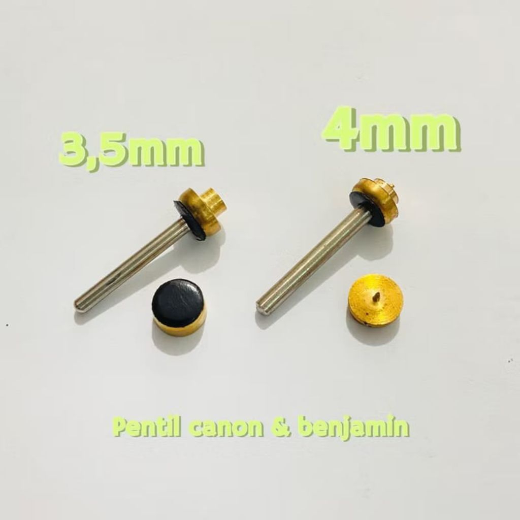 pentil canon benjamin as 4 mm dan 3.5 mm / valve kuningan pompa angin