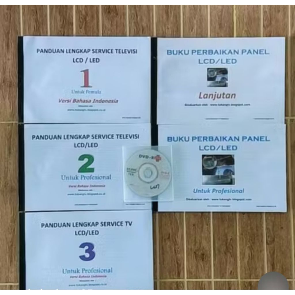 Paket Buku Servis TV LCD-LED (5 Buku + CD Skema Rangkaian TV)