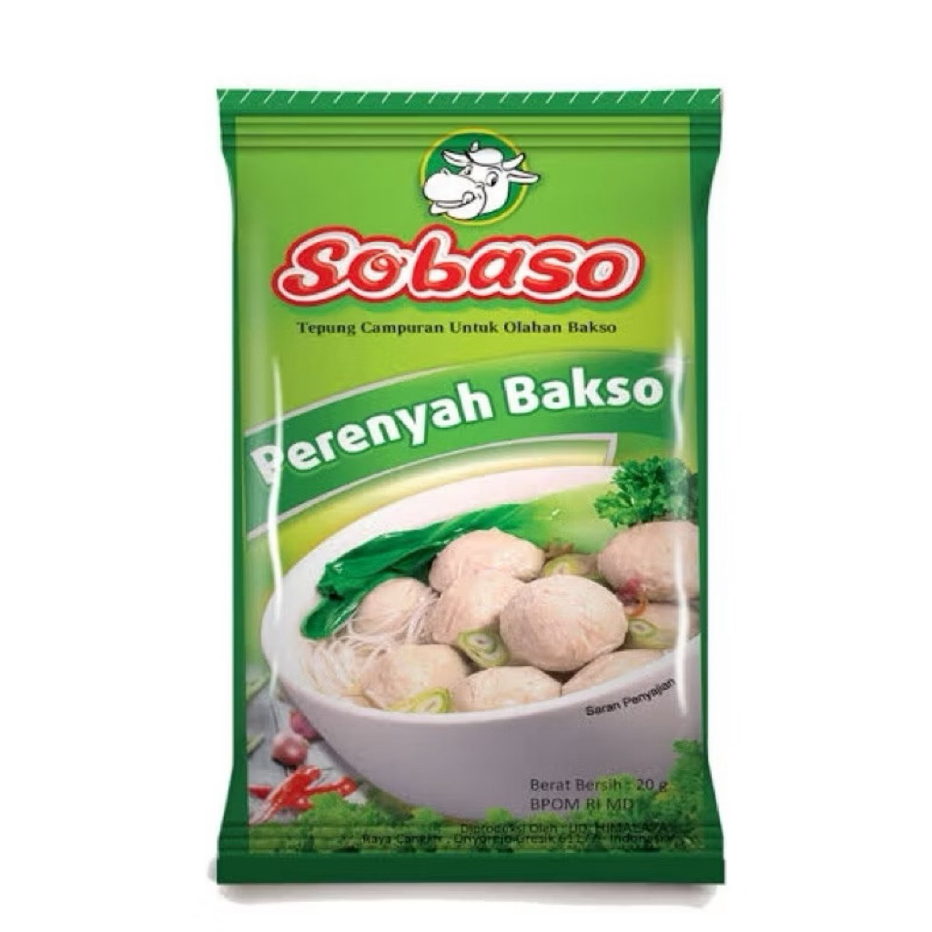 

Sobaso Perenyah Bakso Sobaso 20g/Tepung Bakso