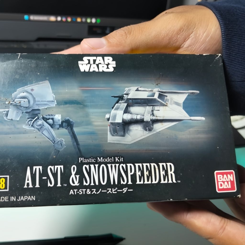 Bandai Star Wars Vehicle Model 008 AT-ST & Snowspeeder (BIB)