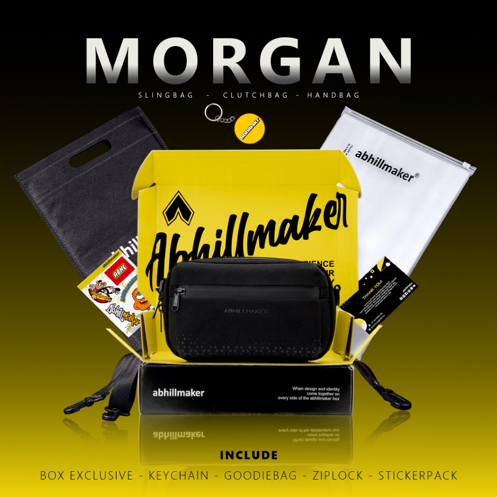 Abhillmaker | Hand bag MORGAN  - clutch bag / sling bag tas tangan anti air