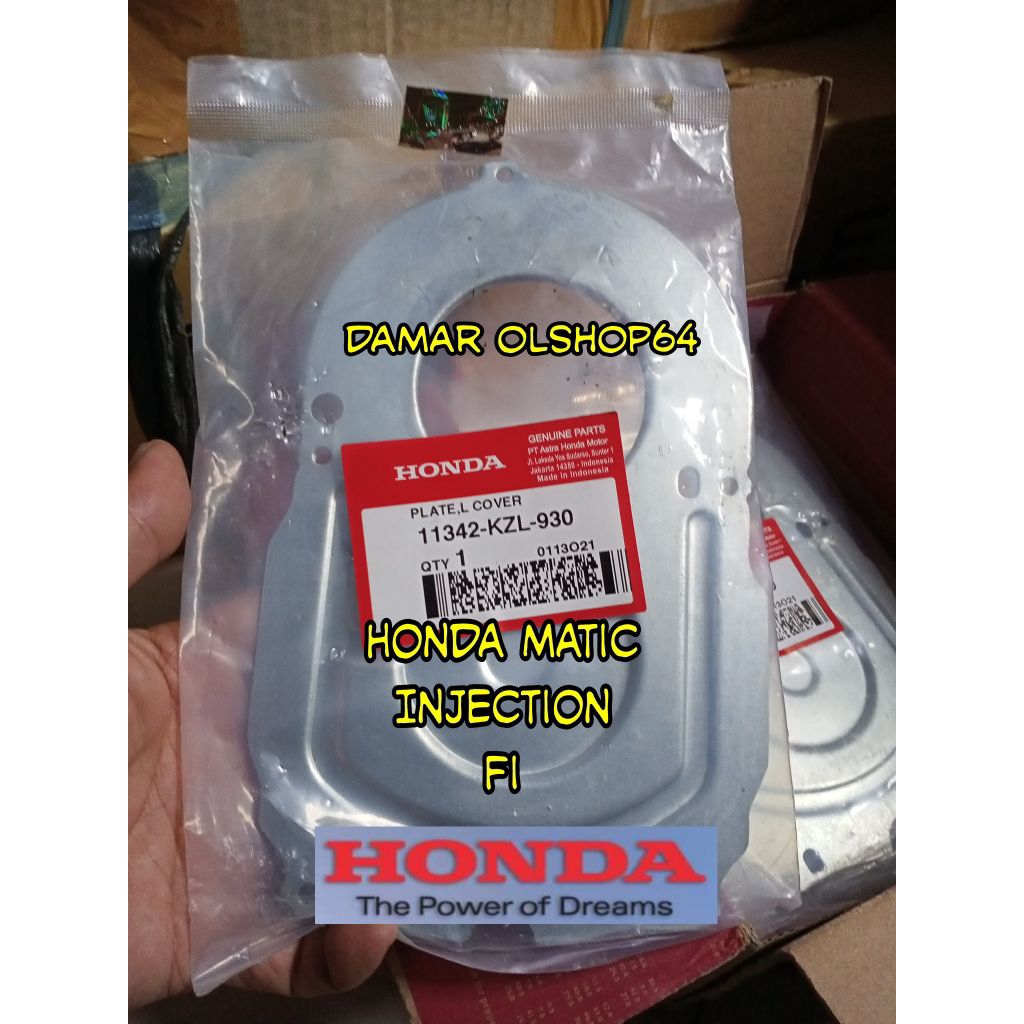 Plate L cover tutup gigi selah spacy fi beat pgmfi 11342-KZL-930 Vario 110 esp Scoopy ESP injecton e