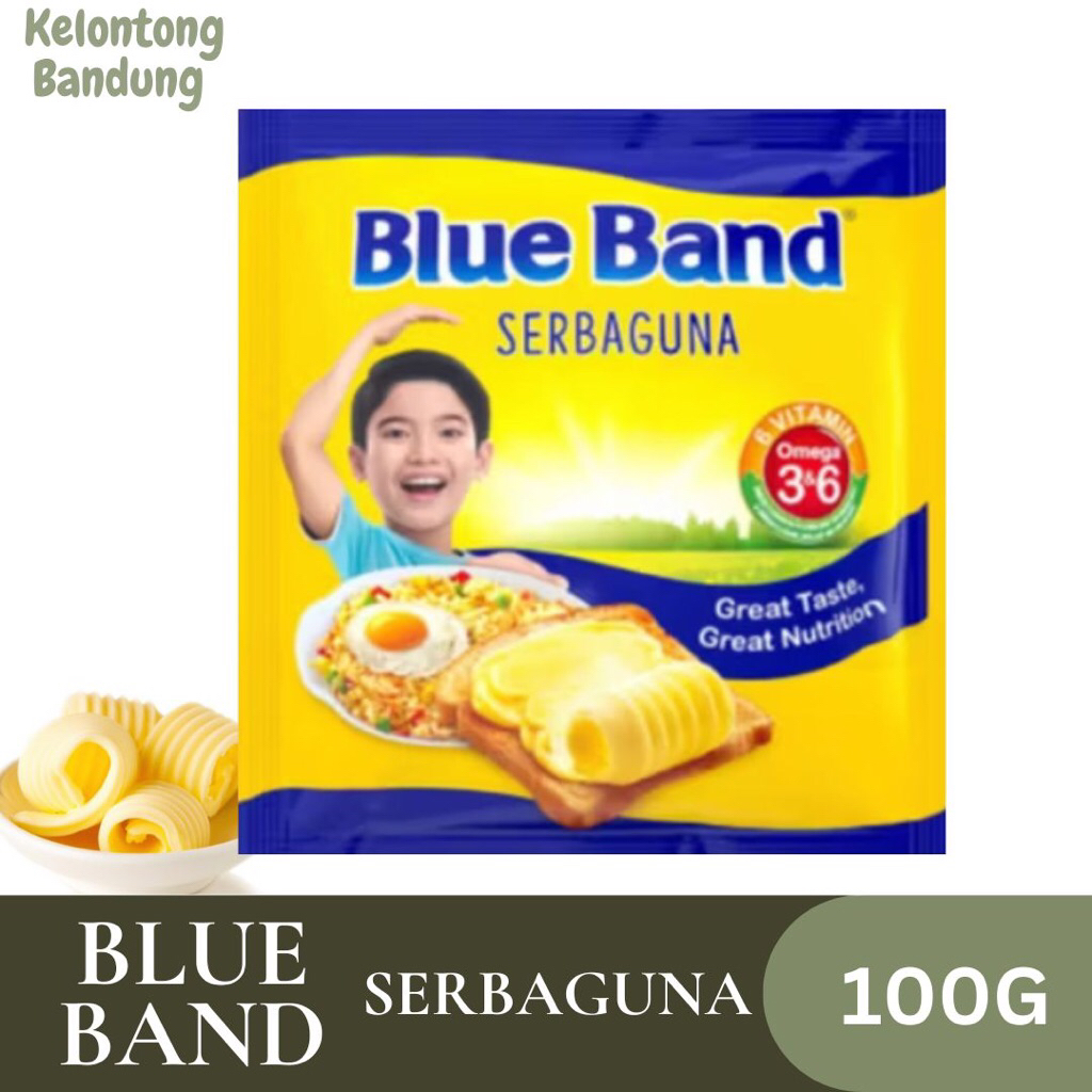 

Blue Band Serbaguna / Margarin / Mentega / Margarine / Krim / Omega 3 & 6 Kemasan 100G