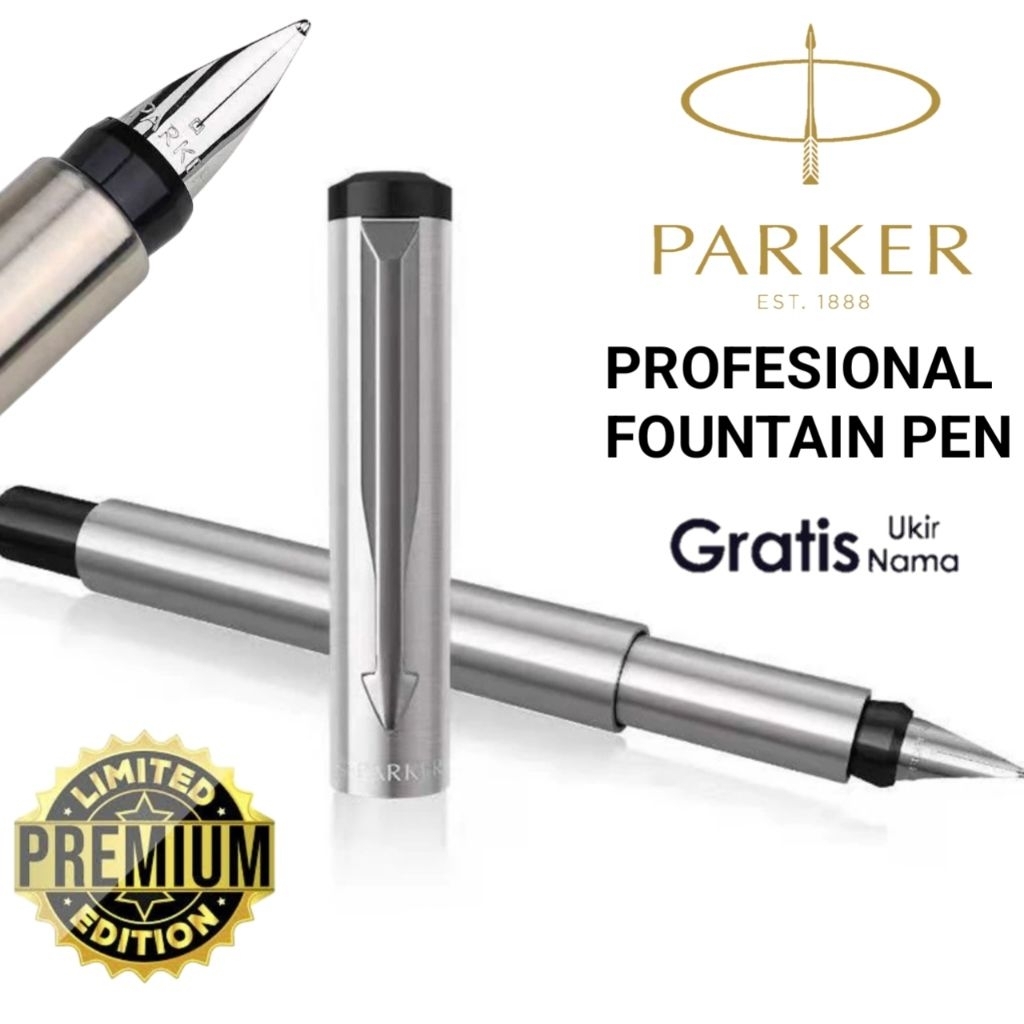 

Pulpen Mewah Pena Fountain Pen Parker Vector Gratis Grafir Nama Dan Box Exlusive