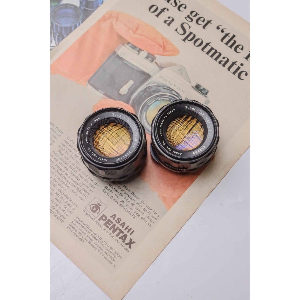 Lensa Manual Pentax M42 55mm f1.8 Super Takumar dan SMC Takumar Mulus 