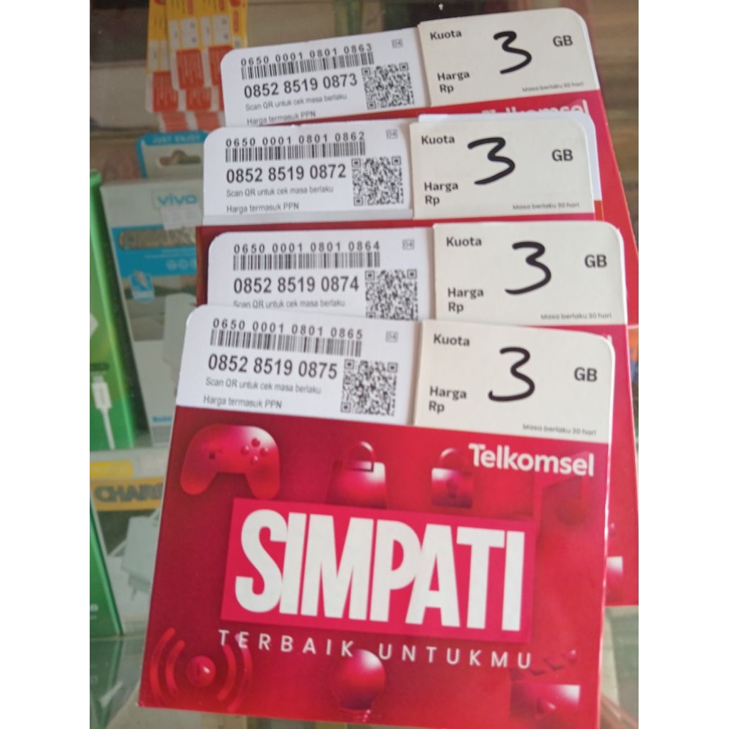 KARTU PAKET SIMPATI TERBAIK 3 GB