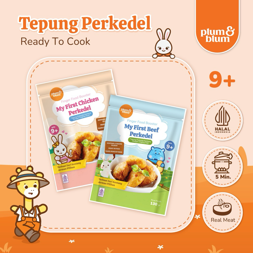 

Tepung Perkedel Kentang Snack Mpasi - 1 Pouch