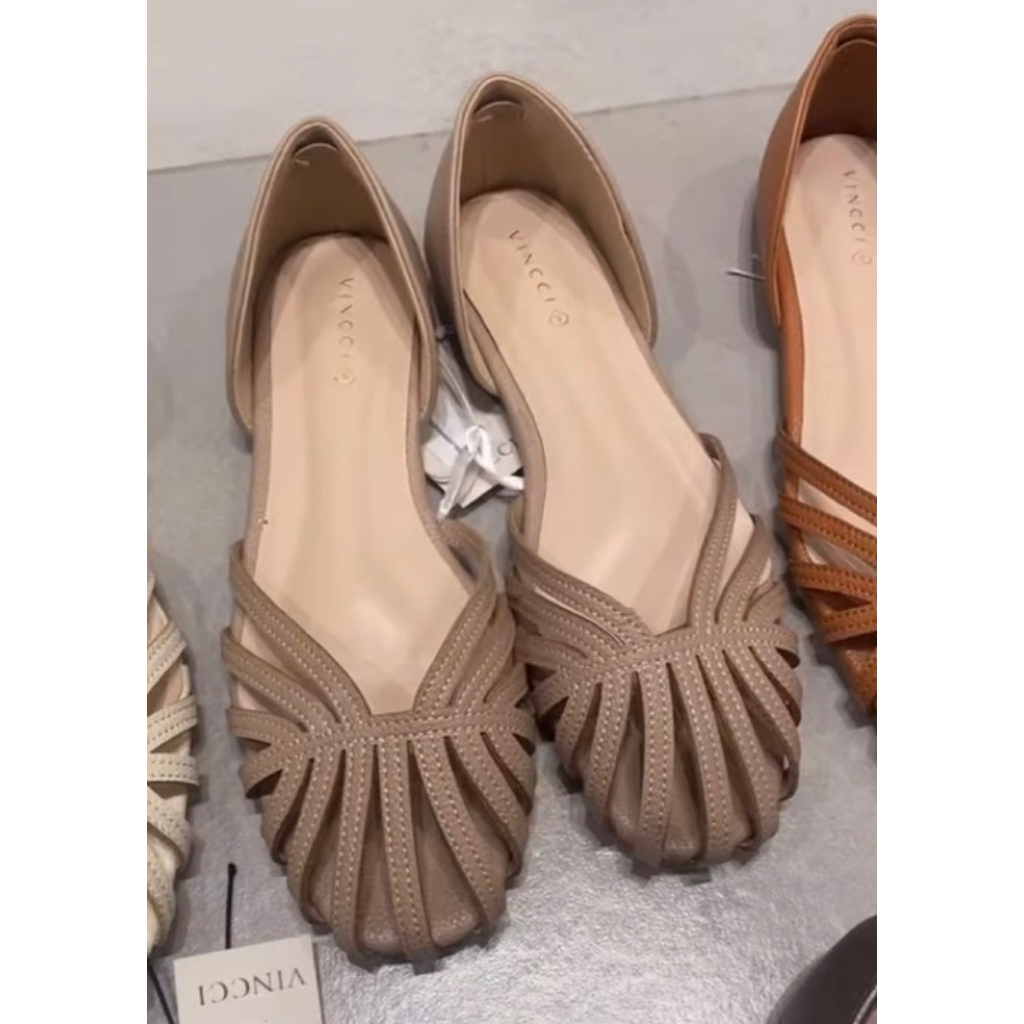 Sepatu sandal vincci flat shoes original malaysia