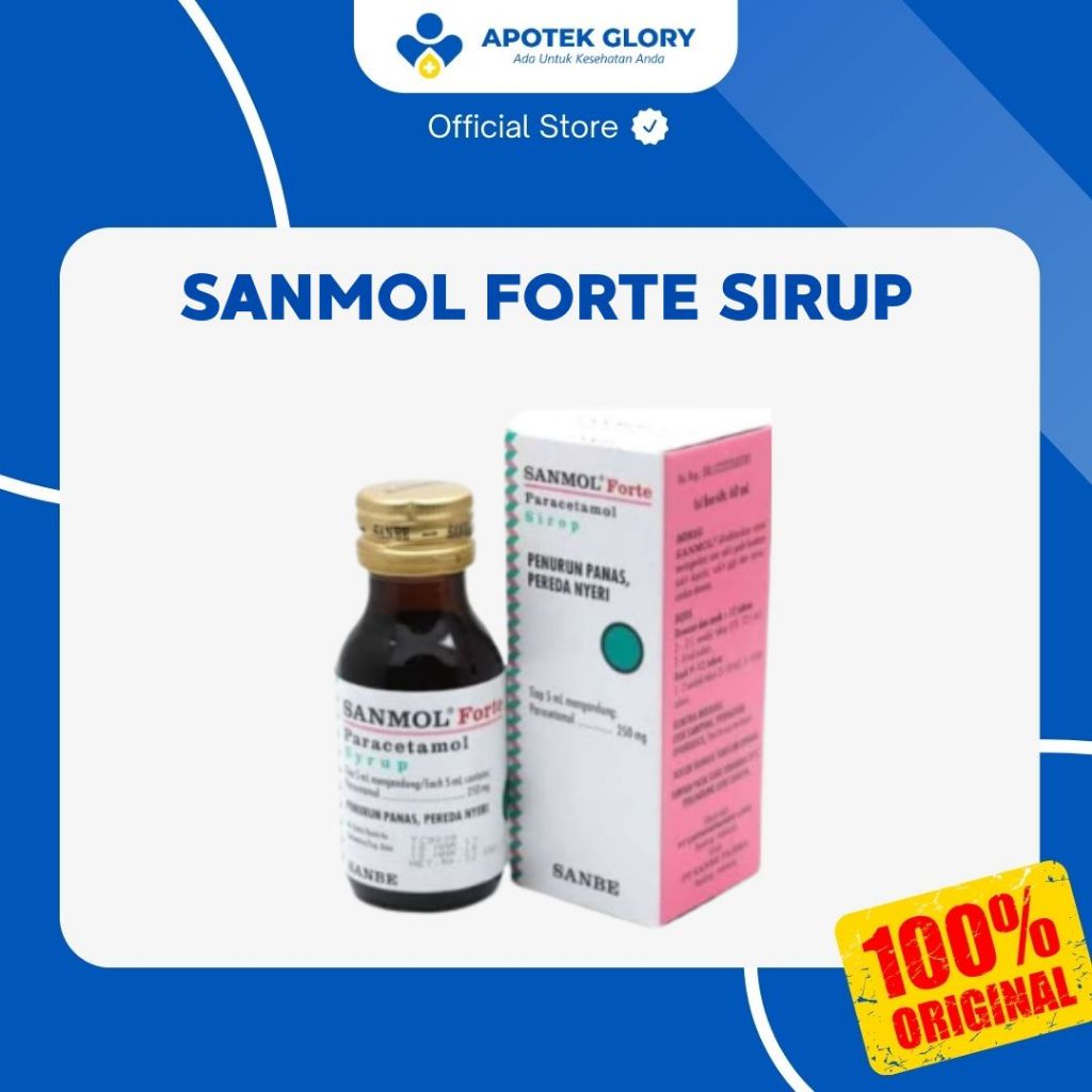 SANMOL FORTE SIRUP PARACETAMOL PENURUN DEMAM & PEREDA NYERI