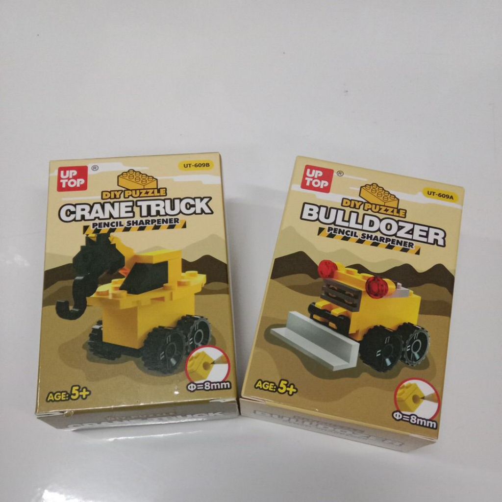 

RAUTAN PENSIL PUZZLE BULDOZER & CRANE TRUCK