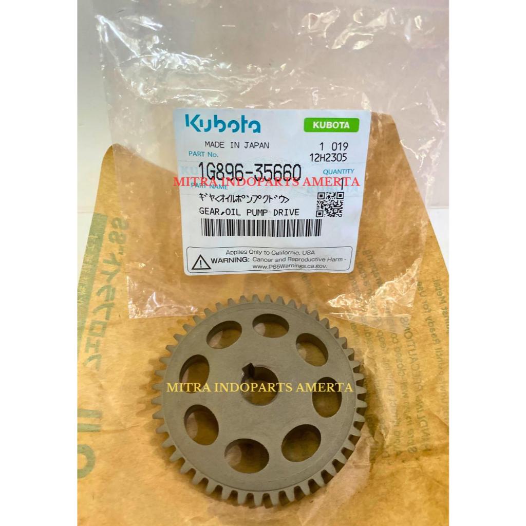 GEAR OIL PUMP DRIVE,POMPA OLI L3608 L4400 KUBOTA 1G896-35660 GENUINE