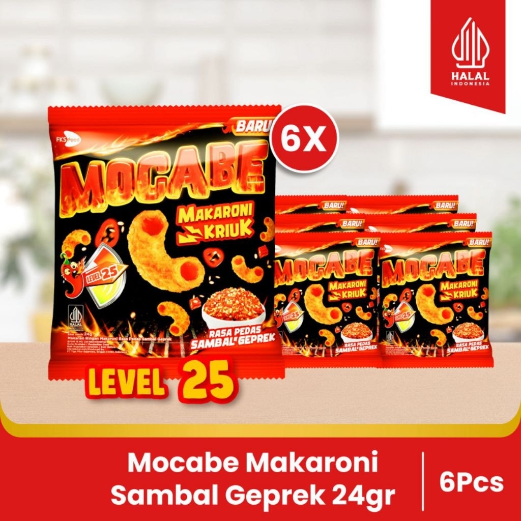 

Paket Bundling - Macaroni Mocabe - Sambal Geprek - 24gr - 6pcs
