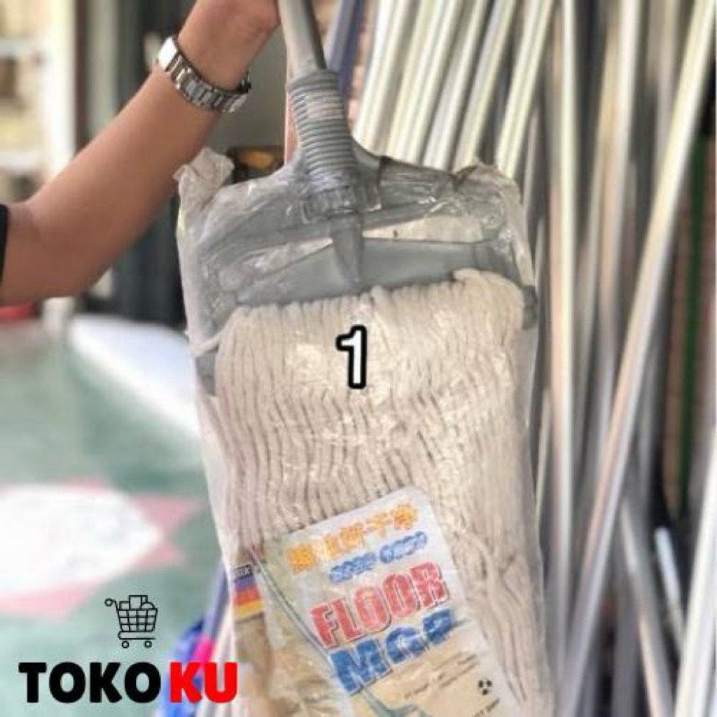 PEL LANTAI SUMBU JEPIT EASY MOP NAGATA 2400 GAGANG ALUMUNIUM 1 SET