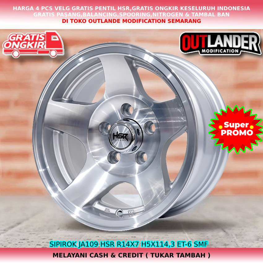 velg racing r14 lobang 5 velg mobil Grandis Grandia Kuda L300 APV Arena dll hsr sipirok r14