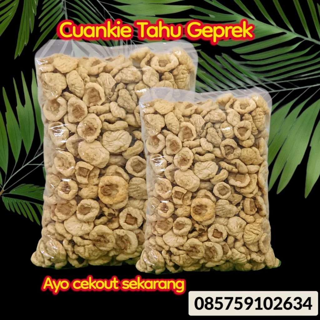 

Cuanki tahu geprek isi100pcs free kardus