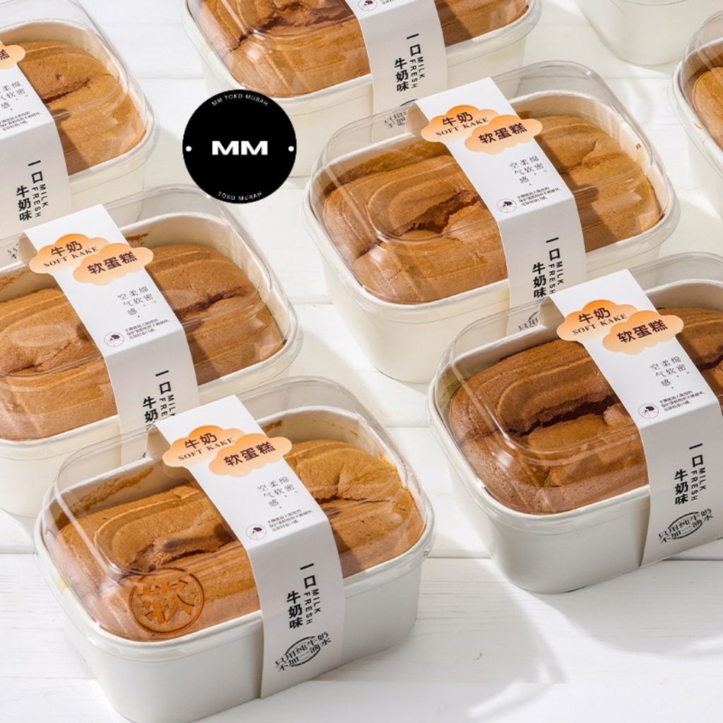 10PCS cup chiffon + tutup loyang chiffon kertas paper cup chiffon sponge cake