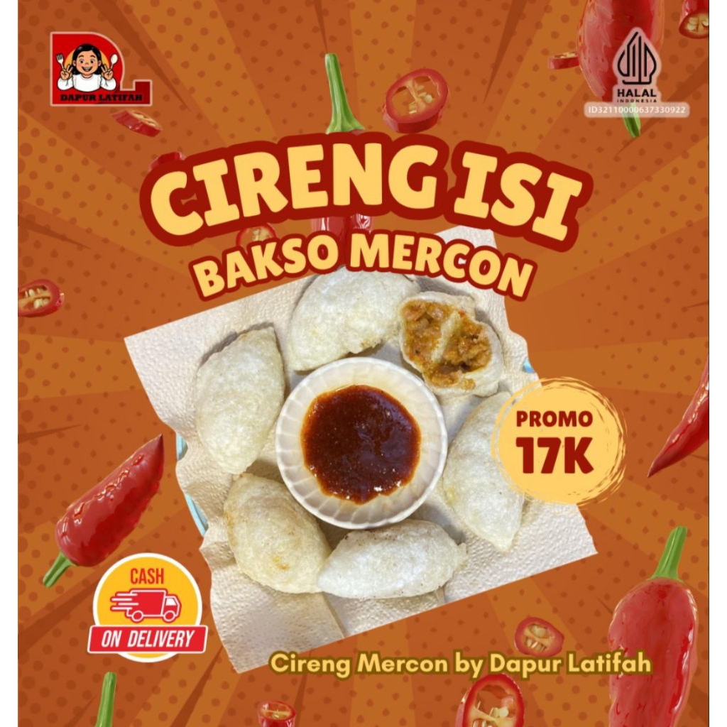 

CIRENG ISI BAKSO MERCON | Cemilan Pedes | Frozen