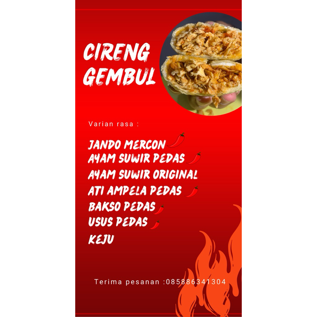

PAKET HEMAT CIRENG GEMBUL ISI 7