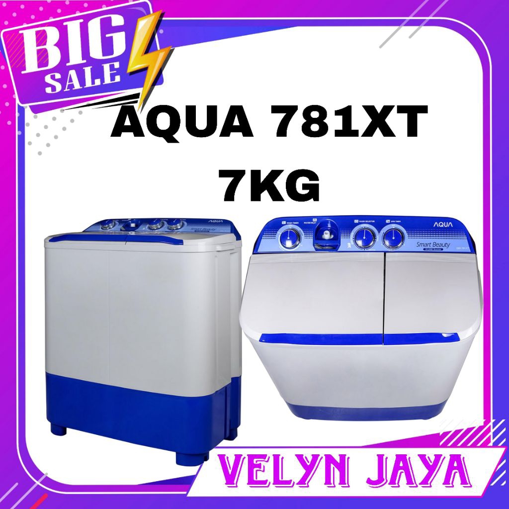 Mesin cuci aqua 7kg 2 tabung mesin cuci 7kg aqua 2 tabung 781xt
