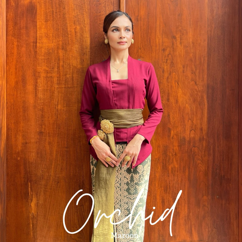 Setelan Kebaya Bali Orchid | Set Kebaya Kutu Baru | Kebaya Modern | Kebaya Wisuda | Kebaya Muslim | 