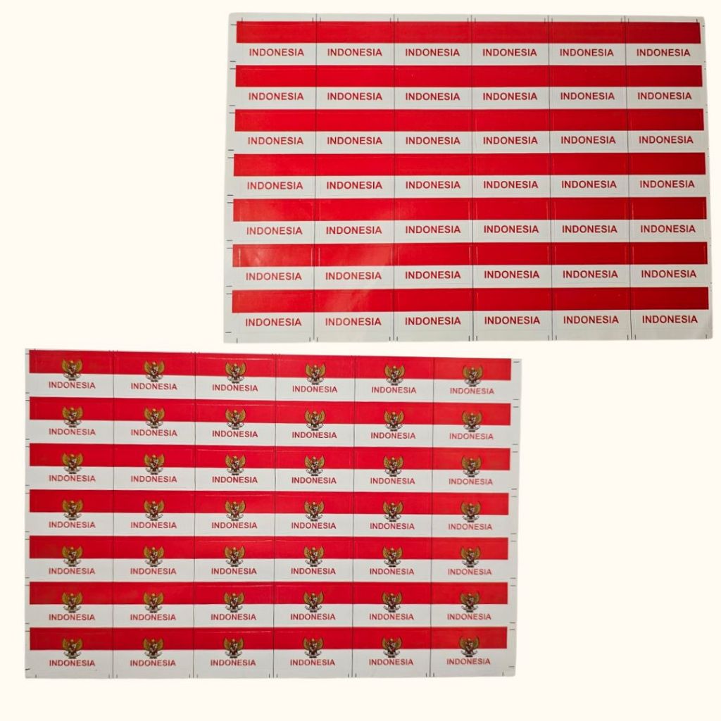 

10 Pcs Sticker Pipi Bendera Indonesia Tempelan Pipi Merah Putih Untuk 17 Agustusan Min Order 10