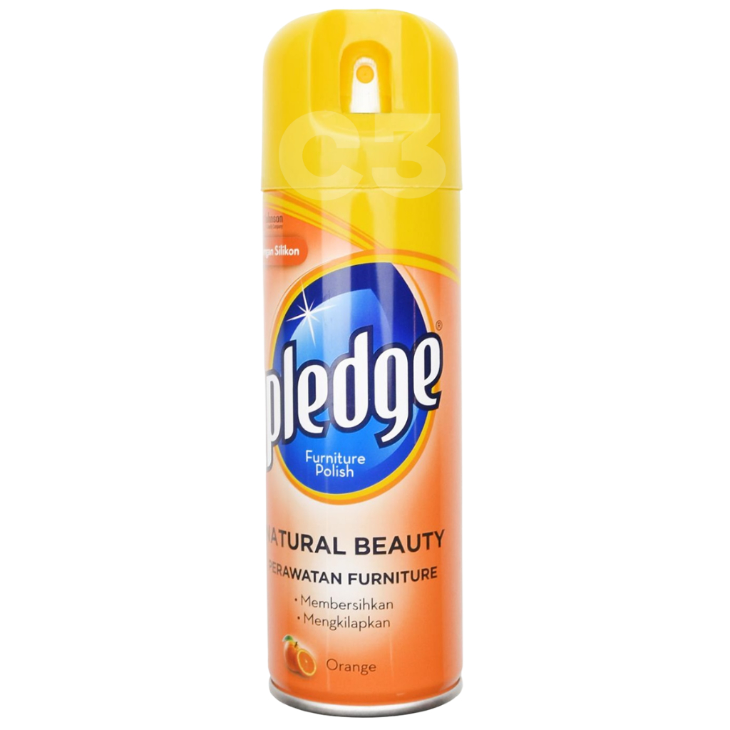 PLEDGE FURNITUR POLISH SPRAY AEROSOL KALENG KECIL PENGKILAP MEBEL 330 ML