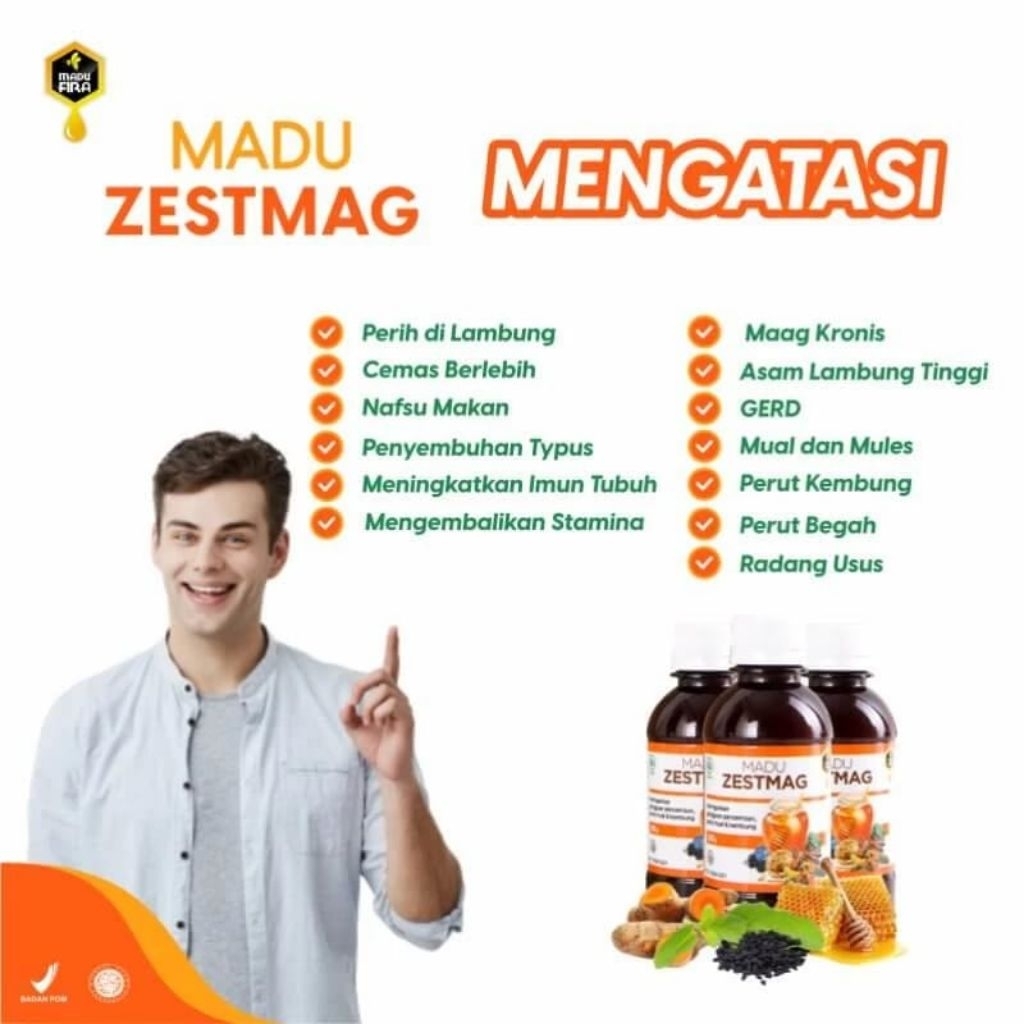 

Madu Zestmag Asli 100% Original - Madu Herbal Asam Lambung