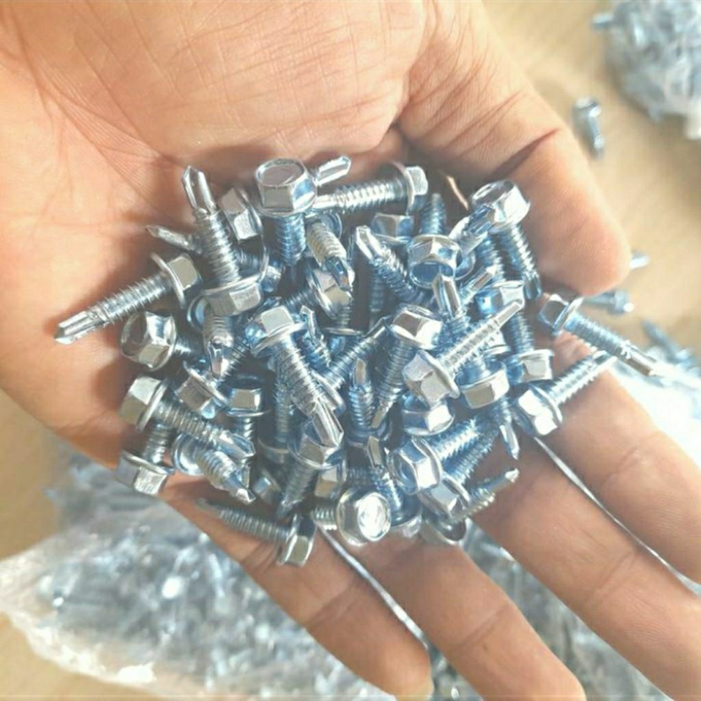 Skrup baja ringan 10×19 (100 pcs) Brand moon lion