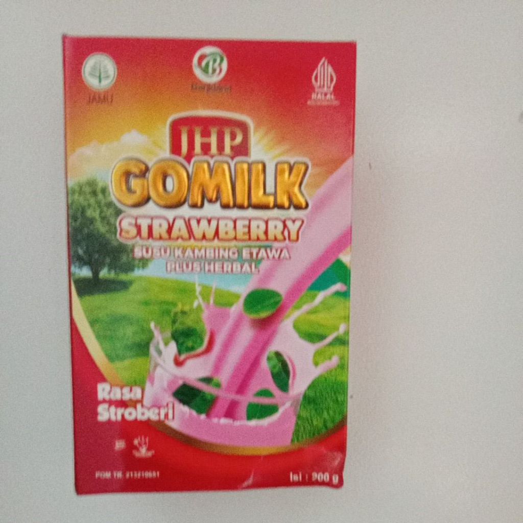 

Susu kambing etawa Gomilk rasa strawberry