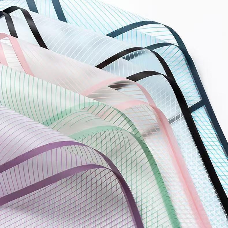 

(5 LEMBAR) Cellophane love line / kertas wrapp flower line theme