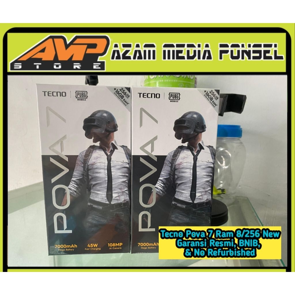 [AzamMediaPonsel] Tecno Pova 7 Ram 8/256 Garansi Resmi