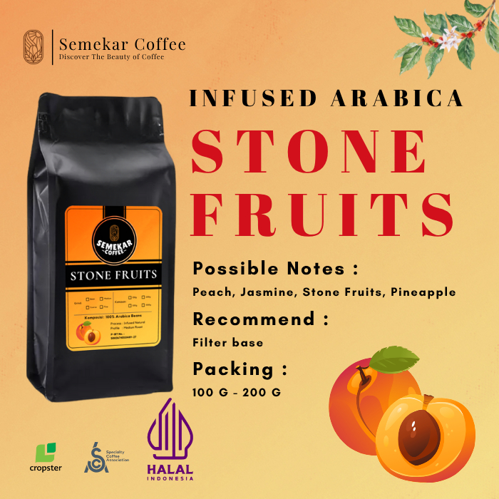 

Semekar Coffee - Kopi Stone Fruits Infused Natural Exclusive Roasted Beans