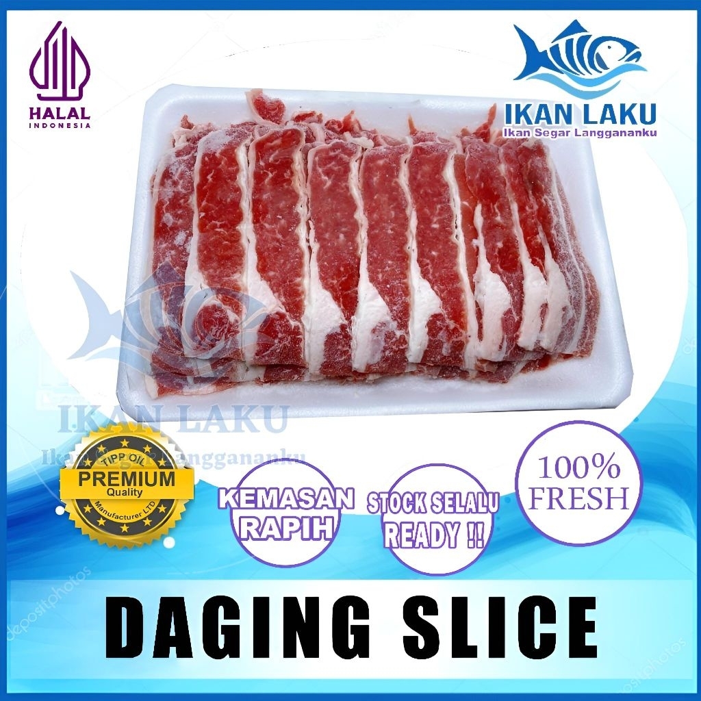 

DAGING SLICE PREMIUM TERMURAH IKAN LAKU DAGING SEGAR DAGING BEKU