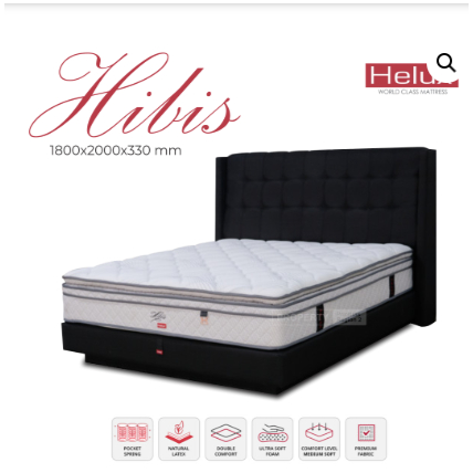 Helux Matras Only Type Hibis Ukuran 180 x200
