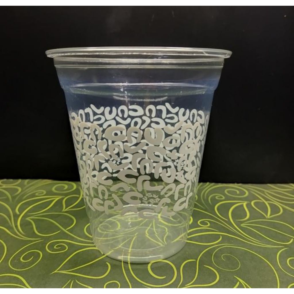 Plastik Cup PET 14 Oz + Cetak/Sablon