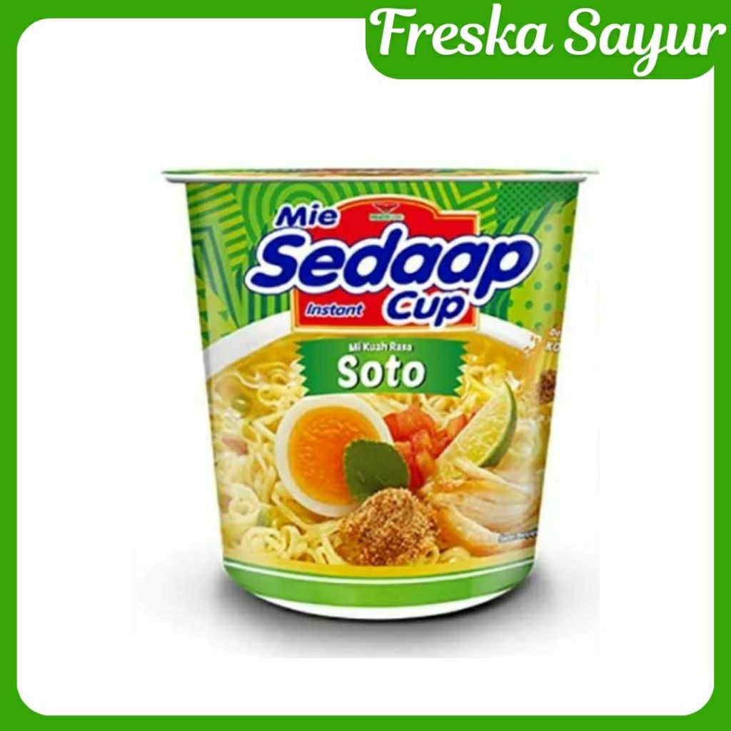 

Sedaap Cup Mi Instan Rasa Soto 81 gr