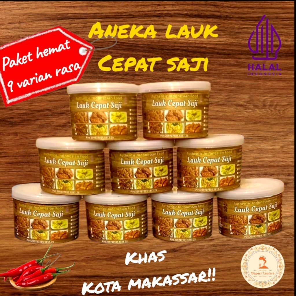 

Lauk cepat saji by Dapoer lontara 100gram