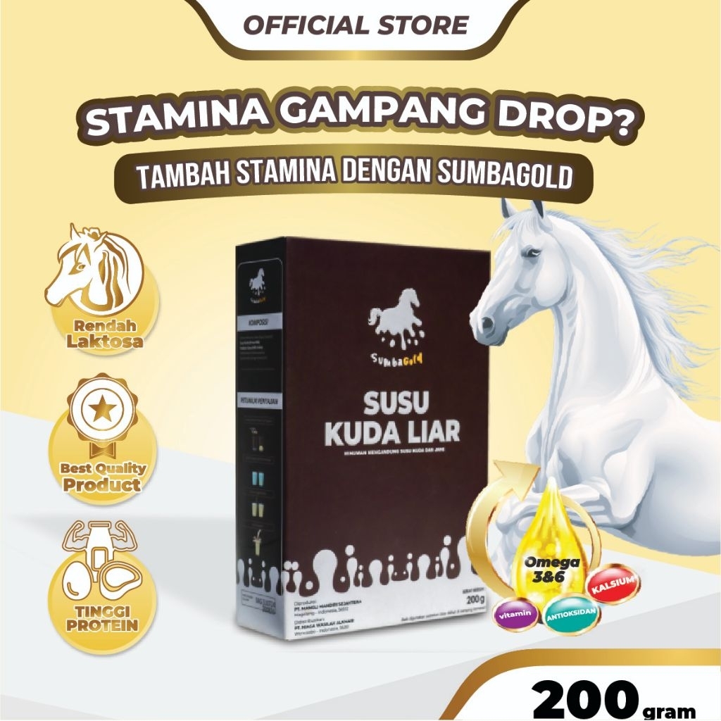 

SumbaGold Susu Kuda Liar Bantu Kuatkan Stamina Tubuh Anti Lemas Anti Drop Badan Penuh Energi