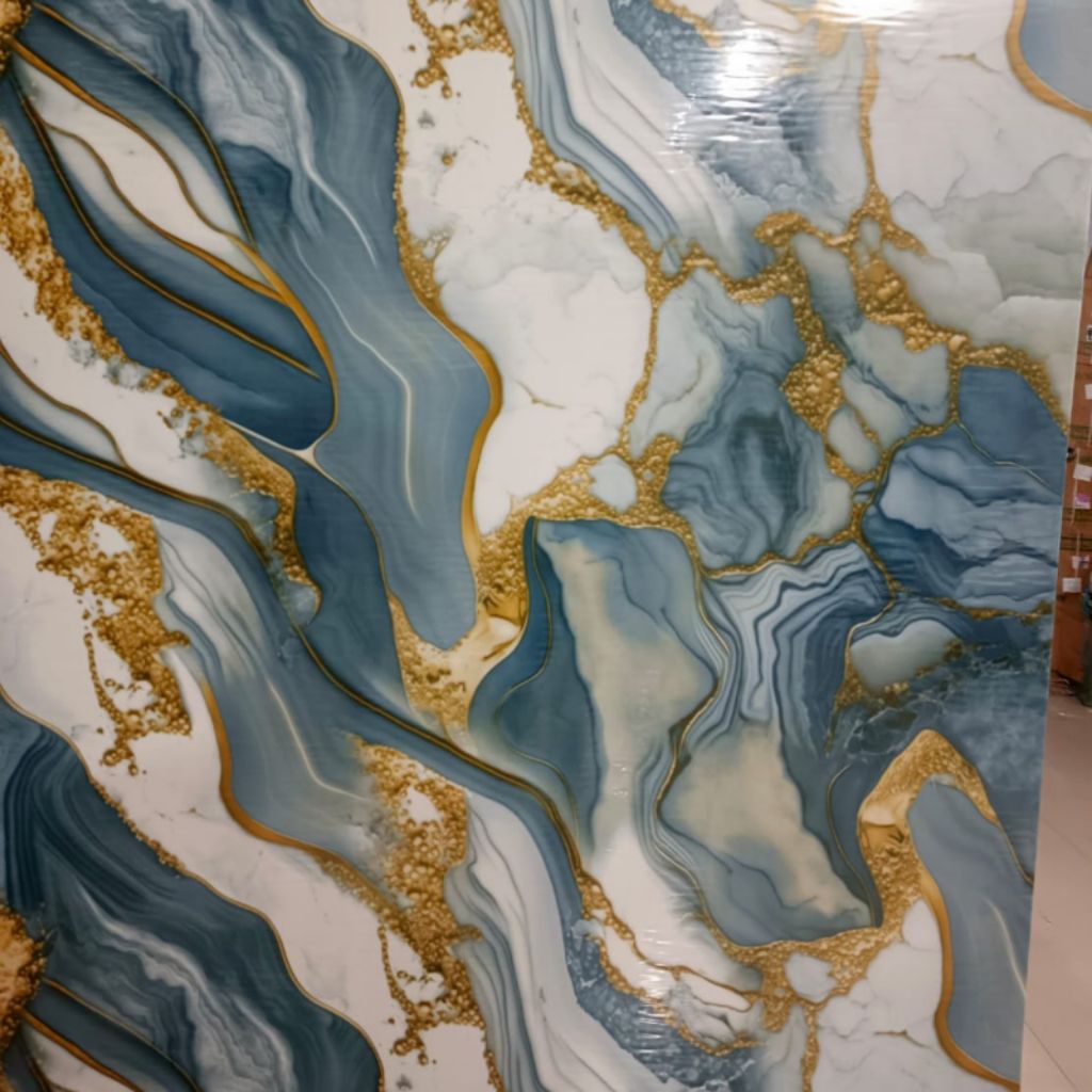 Wallpaper Sticker Dinding Foam Vinyl PVC Marmer Granit Glossy Premium