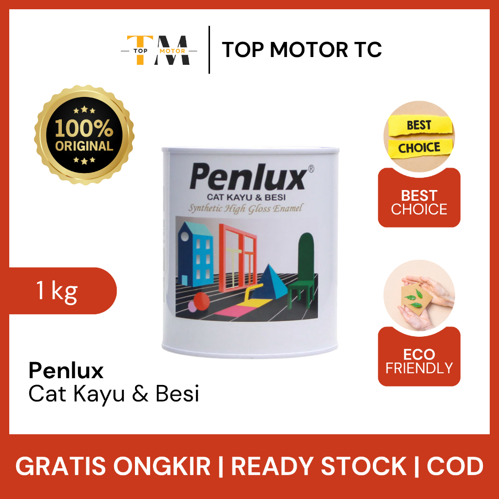 Penlux | Cat Kayu Besi Synthetic High Gloss Enamel (1 kg)