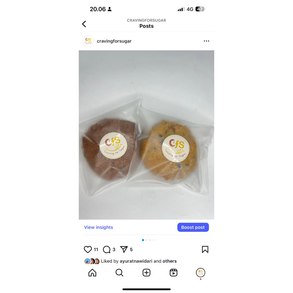 

Cookies mini size isi 16pcs